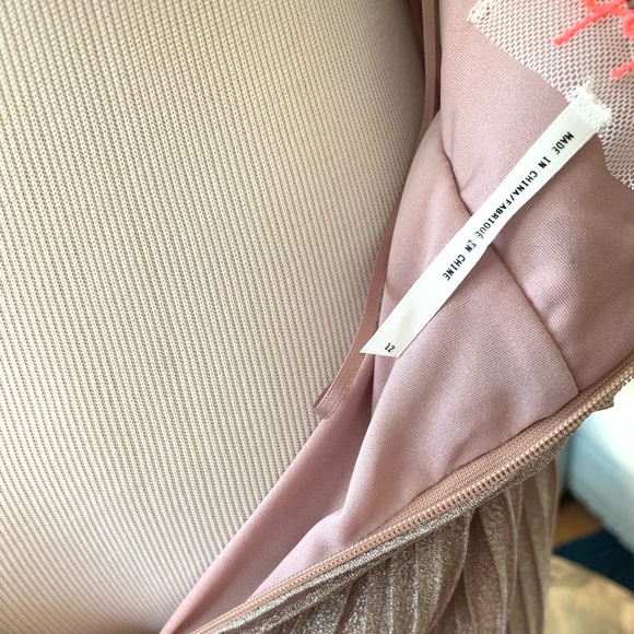 Free People Pink Metallic Ruffle Halter Dress - Picture 8 of 8